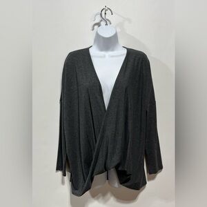 J. Jill Dark Charcoal Grey Top Women’s Size Medium Petite‎ New With Tags